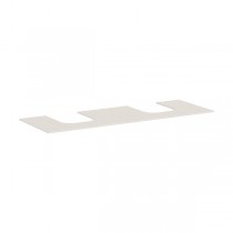 Hansgrohe Xevolos E Konsole 1570/550 mit 2 Ausschnitten für Aufsatzwaschtisch geschliffen 600/480 Sandbeige Matt