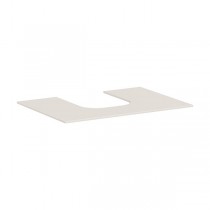 Hansgrohe Xevolos E Konsole 780/550 mit Ausschnitt mittig für Aufsatzwaschtisch geschliffen 500/480 und 600/480 Sandbeige Matt