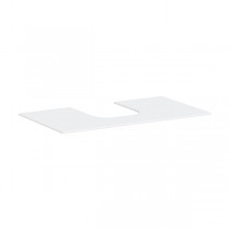 Hansgrohe Xevolos E Konsole 980/550 mit Ausschnitt mittig für Aufsatzwaschtisch geschliffen 500/480 und 600/480 Mattweiß