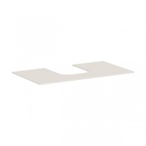 Hansgrohe Xevolos E Konsole 980/550 mit Ausschnitt mittig für Aufsatzwaschtisch geschliffen 500/480 und 600/480 Sandbeige Matt