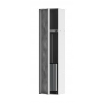 Hansgrohe XtraStoris Rock Einbau Toilettenbürstenhalter mit Ablage und befliesbarer Tür Mattweiß
