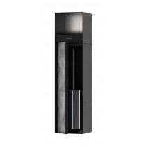 Hansgrohe XtraStoris Rock Einbau Toilettenbürstenhalter mit Papierhalter und befliesbarer Tür Mattschwarz