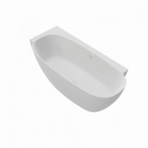 Hoesch Badewanne LaBrillante 1800x800 Ecke Links  Weiß Matt, mit Überlaufbefüllung