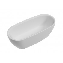 Hoesch Badewanne iSensi Oval 1900x1200 freist. Monolith, mit Überlauf, ang. Sch. Weiß