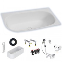 Hoesch iSENSI 1900x900x450 mm Eck-Badewanne Einbaubadewanne Rechts Weiß 3842.010