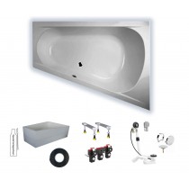 Hoesch ProCasa rechts 180x140x70x44 Trapez-Badewanne 3290.010