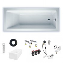 Hoesch Scelta 1900x800x480 mm Rechteckbadewanne Einbaubadewanne Weiß 3670.010