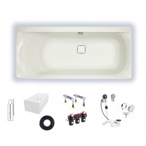 Hoesch Thasos 1800x800 Rechteck Badewanne Acryl weiß 3741.010