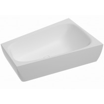 Hoesch Badewanne iSensi Trapez 1500x1000 Monolith rechts mit Überlauf, ang. Sch.