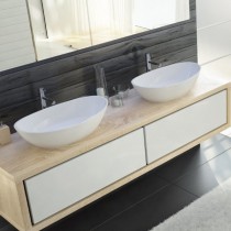 HO Waschbecken Namur 700x400 Material Solique, weiß matt