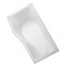 IS Badewanne TWINSET PLUS K6240 links 160x80/60x43,5cm weiss, Raumspar