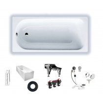 Kaldewei Saniform Plus 1800x800x430 Rechteck Badewanne alpinweiß 112800010001