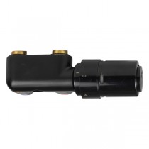 Anschlussblock Eckform schwarz