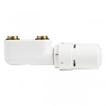 Anschlussblock Eckform weiß