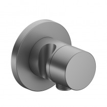 KE 2-Wege Umstellventil IXMO Pure 59556, Schlauchan./Brauseh.,rund,Alu-finish