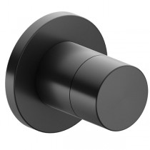 KE 2-Wege Umstellventil IXMO Pure 59556, rund, Schwarzchrom gebürstet