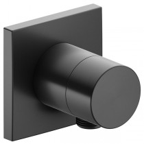 KE Absperrventil IXMO Pure 59541, eckig Schlauchanschluss, Schwarzchrom geb.