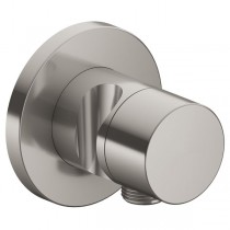 KE Absperrventil IXMO Pure 59541, rund Schlauchanschl./Brauseh.Edelstahl-finish