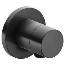 KE Absperrventil IXMO Pure 59541, rund Schlauchanschluss, Schwarzchrom geb.