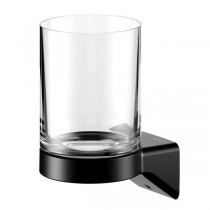 KE Glashalter Aveno 14650,  mit Echtkristall-Glas, schwarz matt