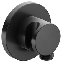 KE Schlauchanschluss IXMO 59592, mit Brausehalter, rund, Schwarzchrom geb.