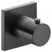 KE Thermostatarmatur IXMO 59553, eckig, Schwarzchrom gebürstet