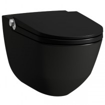 LF Dusch-T-WC wandh. RIVA 600x355x405 spülrandlos schwarz matt