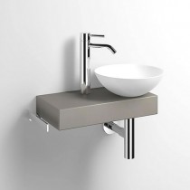 Laufen Waschplatz Piccolo Novo rechts weiß/Kiesel Matt