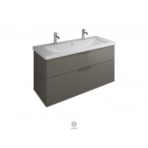 Burgbad Eqio Keramik-Doppelwaschtisch+Waschtischunterschrank 1230 mmm