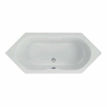 Acryl-Badewanne Antilla 190 x 80 x 44,5cm weiss Bodenlänge 124cm, 225 Liter