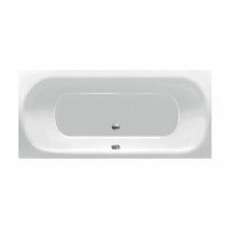 Acryl-Badewanne Alberta 180 x 80 x 48cm weiss Bodenlänge 125,5cm, 245 Liter