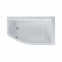 Acryl-Badewanne Flo 150 x 85 x 45,5cm weiss rechts Bodenlänge 109,5cm, 220 Liter