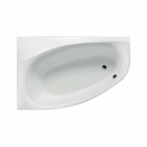 Acryl-Badewanne Kameleon 170 x 110 x 46cm weiss links Bodenlänge 127cm, 224 Liter