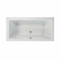 Acryl-Badewanne Lupor 175 x 80 x 48cm weiss Bodenlänge 121cm, 245 Liter