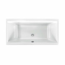 Acryl-Badewanne Malibu Eco 190 x 90 x 46,5cm weiss Bodenlänge 139cm, 365 Liter