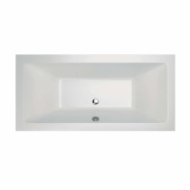 Acryl-Badewanne Malibu Plus 170 x 80 x 46,5cm weiss Bodenlänge 117,5cm, 275 Liter