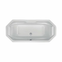 Acryl-Badewanne Norderney 192 x 86 x 48cm weiss Bodenlänge 124cm, 340 Liter