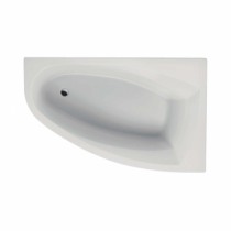 Acryl-Badewanne Silver 160 x 100 x 42,5cm weiss rechts Bodenlänge 122cm, 215 Liter