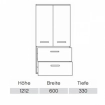 Pelipal Pineo Midischrank Comfort N PG1  