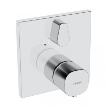 HA Funktionseinheit mit Dekorset Therm.- Wannen-Batt. Hansaliving 8114, chrom