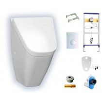 Laufen Vila Absauge-Urinal Urinal Set mit Deckel