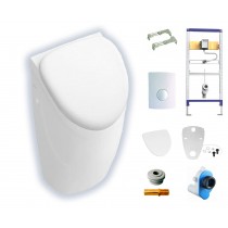 Villeroy & Boch O.novo Absaug-Urinal Set mit Deckel inkl. Beschichtung