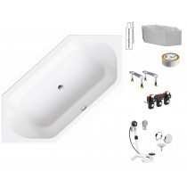Hoesch Badewanne ARICA 6-Eck 1900x900x430 weiß