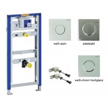 Geberit Duofix Urinal Element Set für 112-130 cm Universal mit passender Betätigungsplatten zur Auswahl