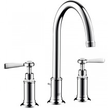 Hansgrohe 3-Loch Waschtischarmatur 180 Axor Montreux Standmodell Hebelgriff chrom