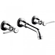 Hansgrohe 3-Loch Waschtischarmatur Axor Montreux Wand Fertigset Hebelgriff chrom