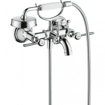 Hansgrohe Zweigriff Wannenarmatur Aufputz Axor Montreux Hebelgriff chrom