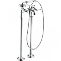 Hansgrohe Zweigriff Wannenarmatur Axor Montreux Fertigset Hebelgriff chrom Bodenmontage