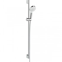 Hansgrohe Brausenset Crometta Vario EcoSmart 9 l/min/Unica 900mm weiss/chrom