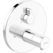HA Funktionseinheit mit Dekorset Therm.- Thermostat-Batt. Hansaliving 4057 chrom